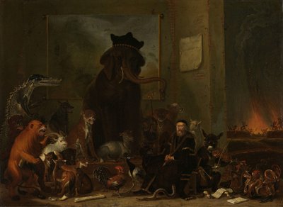 Sátira sobre el juicio de Johan van Oldenbarneveldt de Cornelis Saftleven