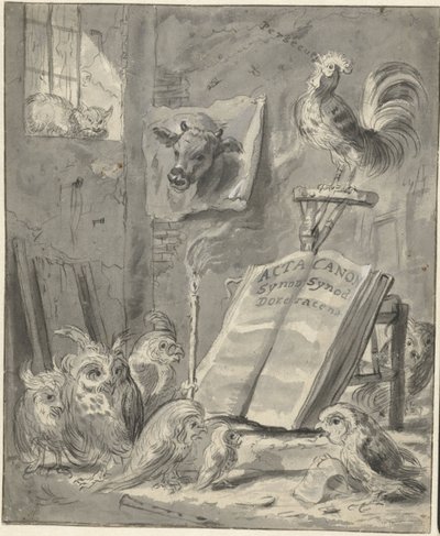Sátira sobre el Sínodo de Dordrecht, 1618 de Cornelis Saftleven