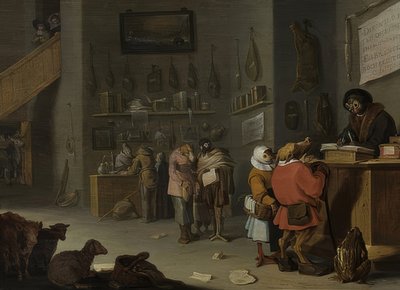 Disputa por una vaca cuesta al menos otra más de Cornelis Saftleven