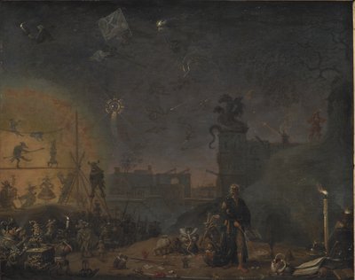 La visión del niño del domingo de Cornelis Saftleven