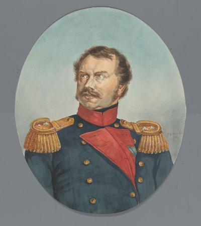 Retrato del duque de Saxen-Weimar de Cornelis Sebille Roos (tekenaar) (signed by artist)
