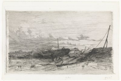 Brecha de dique en Arnhem, 1855 de Cornelis Springer