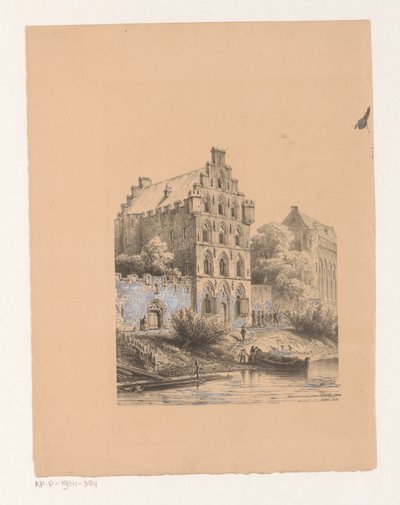 casas junto al agua Casas de nobles de Cornelis Springer