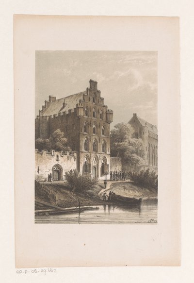 casas junto al agua Casas de nobles de Cornelis Springer