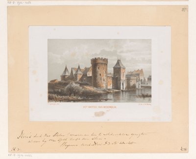 Castillo de Medemblik Castillo de Medemblik (título sobre el objeto) de Cornelis Springer