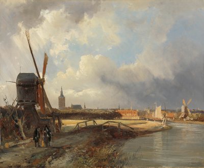 Vista de La Haya
Vista de La Haya desde el Delftse Vaart en el siglo XVII de Cornelis Springer