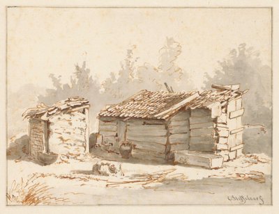 Dos corrales para el ganado de Cornelis Steffelaar