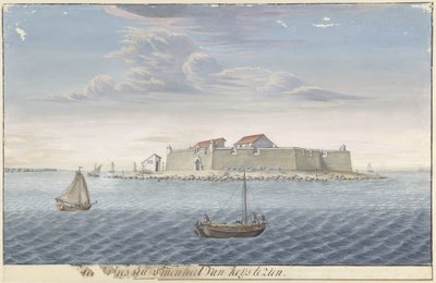 Fuerte Hammenhiel en Ceilán He[t for]rtres hammenhiel van keijs para ver. (título en el objeto) de Cornelis Steiger