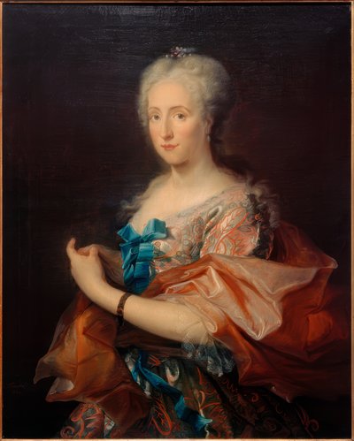 Retrato de una dama, figura de tres cuartos hacia la izquierda de Cornelis Troost