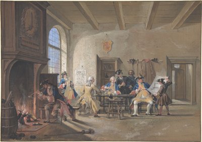 Escena de cuerpo de guardia de Cornelis Troost