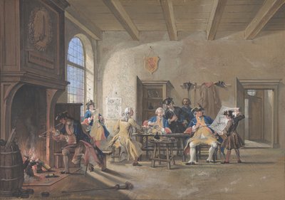 Escena de guardia de Cornelis Troost