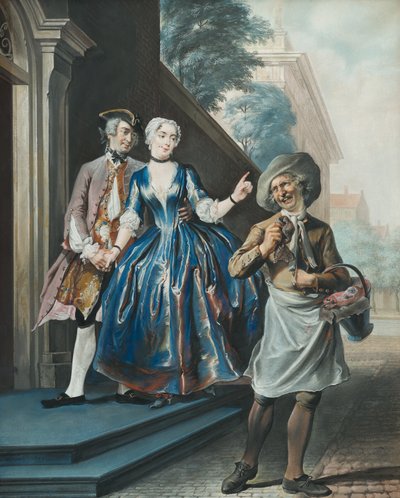 Pefroen y la cabeza de oveja, 1739 de Cornelis Troost