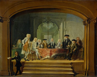 Regentes del orfanato Aalmoezeniersweeshuis de Ámsterdam, 1729 de Cornelis Troost