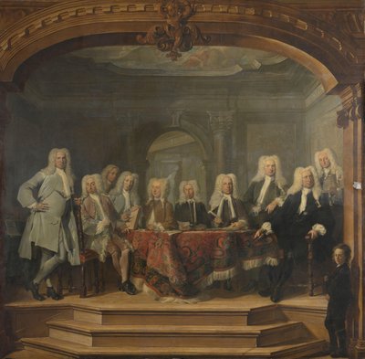 Regentes del orfanato Aalmoezeniersweeshuis de Ámsterdam, 1729 de Cornelis Troost