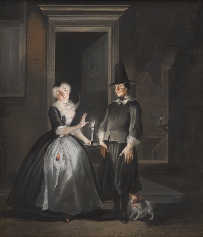 Declaración de amor de Reinier Adriaansz, 1737 de Cornelis Troost