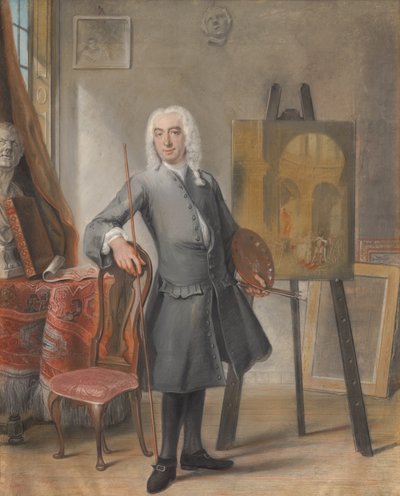 Autorretrato, 1745 de Cornelis Troost