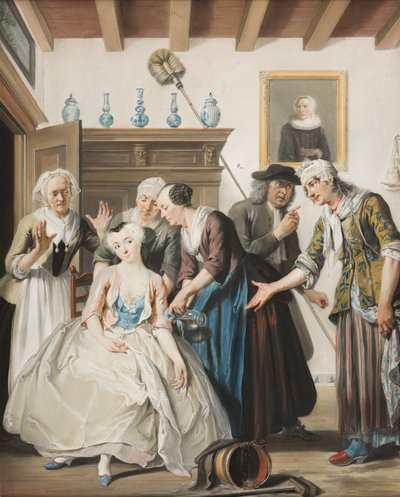 El descubrimiento de Jan Claasz, 1738 de Cornelis Troost