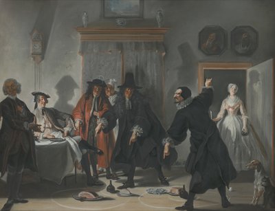 Los Matemáticos o la Joven que Huyó: La Disputa entre los Doctores Raasbollius y Urinaal de Cornelis Troost