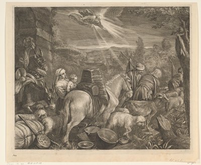 Abraham sale de Harán Quelaciones (título de la serie) de Cornelis Visscher (II)