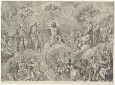 Juicio final (placa superior) de Cornelis Visscher (II)