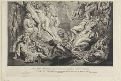Juicio final (placa inferior) de Cornelis Visscher (II)