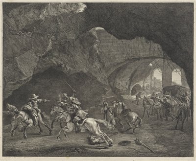 Disparo durante un robo de Cornelis Visscher (II)