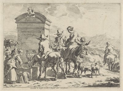 lugar de descanso Paisajes (título de la serie) de Cornelis Visscher (II)