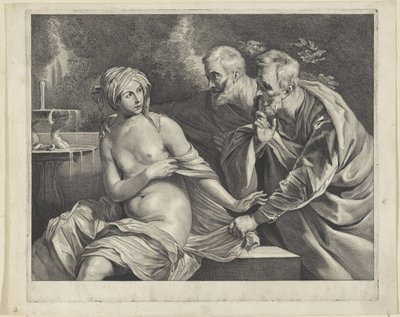 Susana y los ancianos de Cornelis Visscher (II)