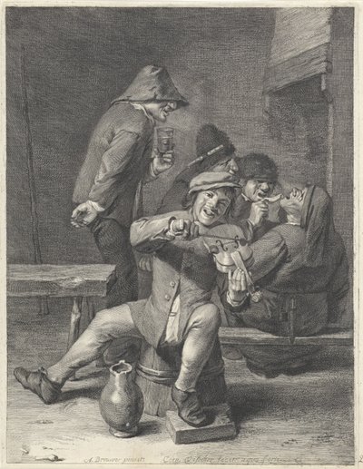 Violinista / Público de Cornelis Visscher (II)