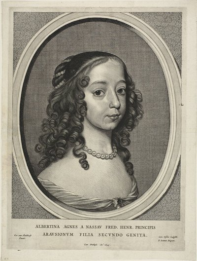 Albertina Inés, princesa de Orange Nassau, de Nueve retratos de Cornelis Visscher