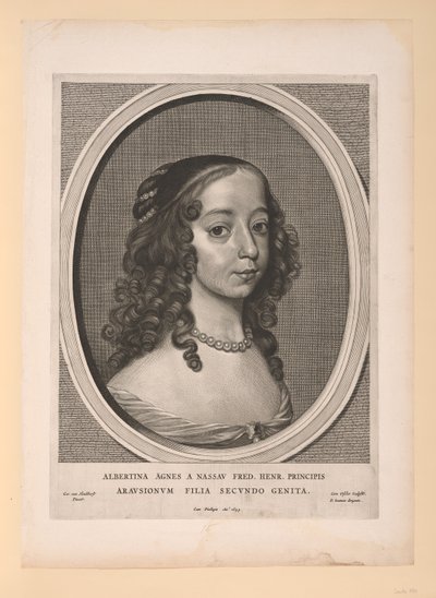 Albertina Inés, princesa de Orange Nassau, de Nueve retratos de Cornelis Visscher
