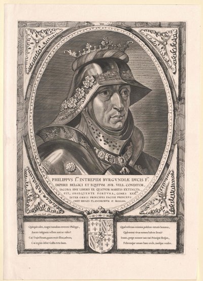 Emperador del Sacro Imperio Romano Germánico Maximiliano I (huella) de Cornelis Visscher