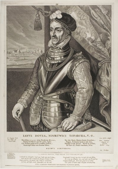 Jan van der Does, lámina 3 de Quatuor Personae de Cornelis Visscher