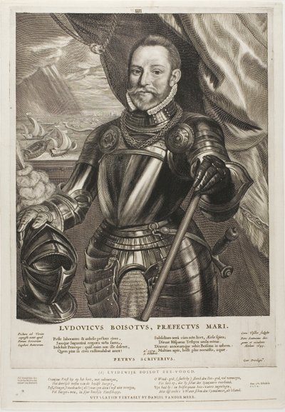 Louis Boisot, Almirante de Zelanda, lámina 4 de Quatuor Personae de Cornelis Visscher