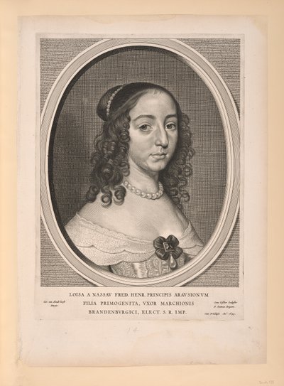 Luisa Henrietta, princesa de Orange Nassau, de Nueve retratos de Cornelis Visscher