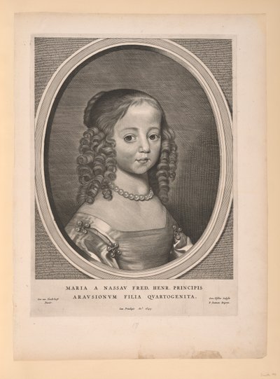 María, princesa de Orange Nassau, de Nueve retratos de Cornelis Visscher