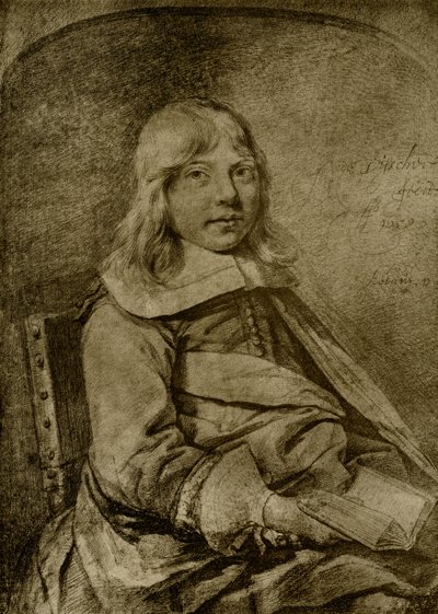 Retrato de un niño de once años de Cornelis Visscher