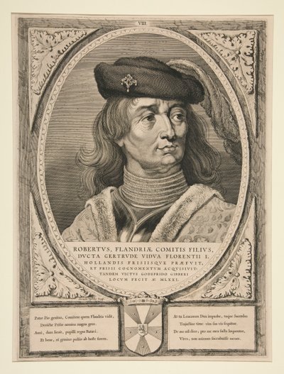 Roberto, hijo del conde de Flandes de Cornelis Visscher