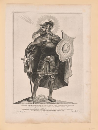 San Gangulfo, de Santos de los Países Bajos del Norte y del Sur de Cornelis Visscher