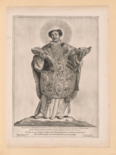 San Lebuin, de Santos del Norte y del Sur de los Países Bajos de Cornelis Visscher