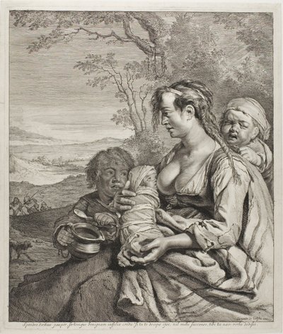 La mujer bohemia de Cornelis Visscher