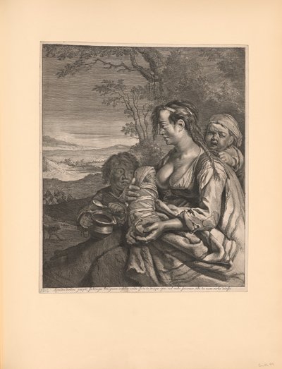 La mujer bohemia de Cornelis Visscher