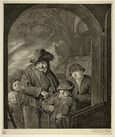 El zanfonista de Cornelis Visscher