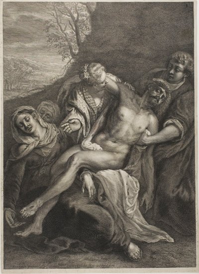 La Lamentación, del Gabinete Reynst de Cornelis Visscher