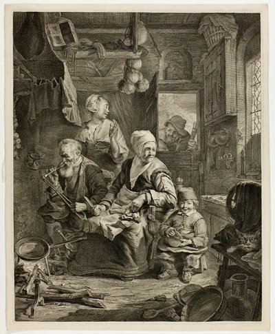 La mujer de las tortitas de Cornelis Visscher
