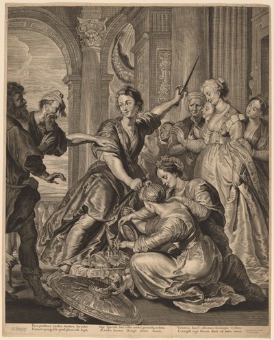 Aquiles en la corte de Licomedes de Cornelis Visscher after Sir Peter Paul Rubens, published by Pieter Claesz Soutman