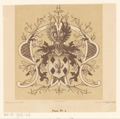 Escudo heráldico de la familia Van Mansvelt de Cornelis Willem Hendrik Verster van Wulverhorst