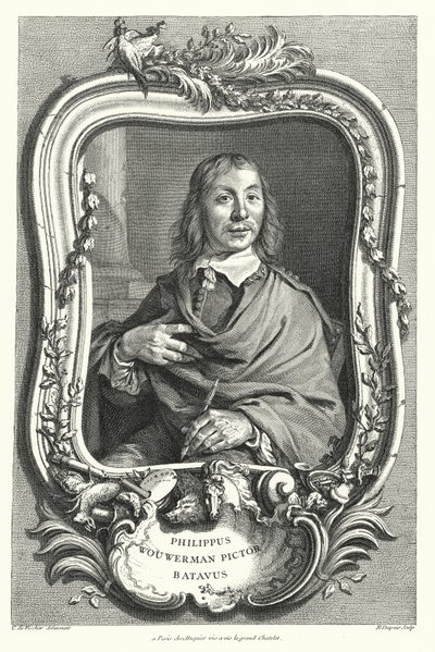 Philips Wouwerman, pintor holandés de Cornelis after Visscher