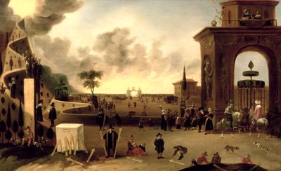 La puerta estrecha al cielo y la puerta ancha al infierno de Cornelis de Bie