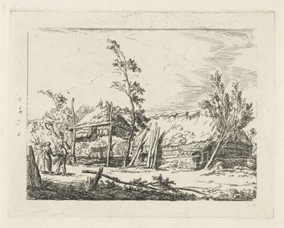 Granja con pajar de Cornelis de Kruyff